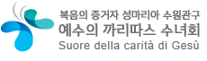 예수의 까리따스 수녀들은 사랑을 살고 사랑을 전하는 예수마음의 사도들 입니다.