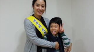 제1회 한가족의 날 행사때 봉사중인 성심회원