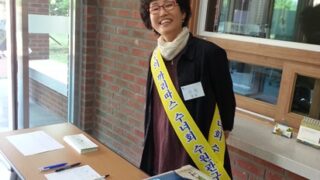 제1회 한가족의 날 행사때 봉사중인 성심회원