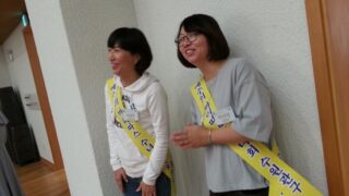 제1회 한가족의 날 행사때 봉사중인 성심회원